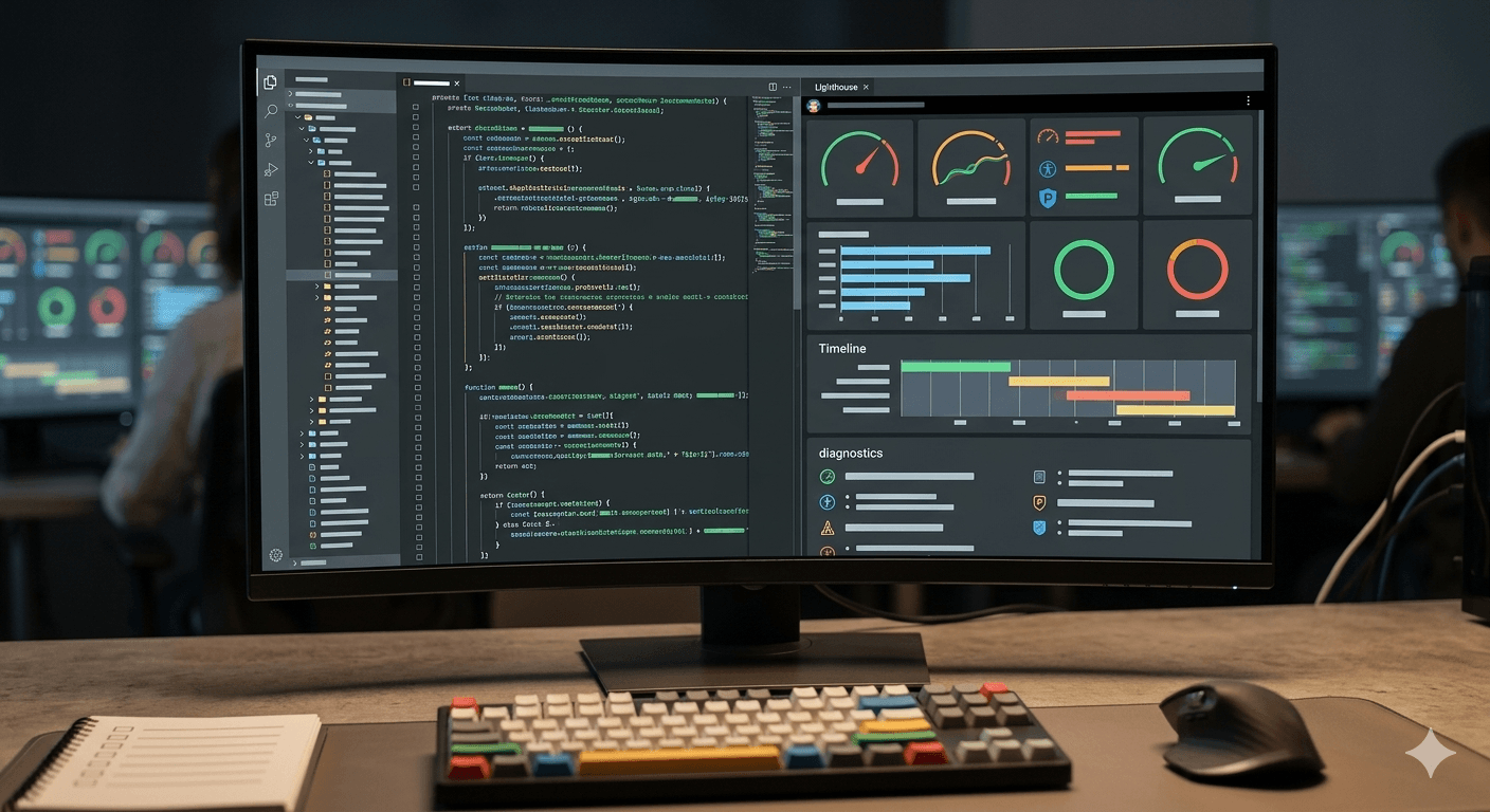 Finepher engineers reviewing web performance